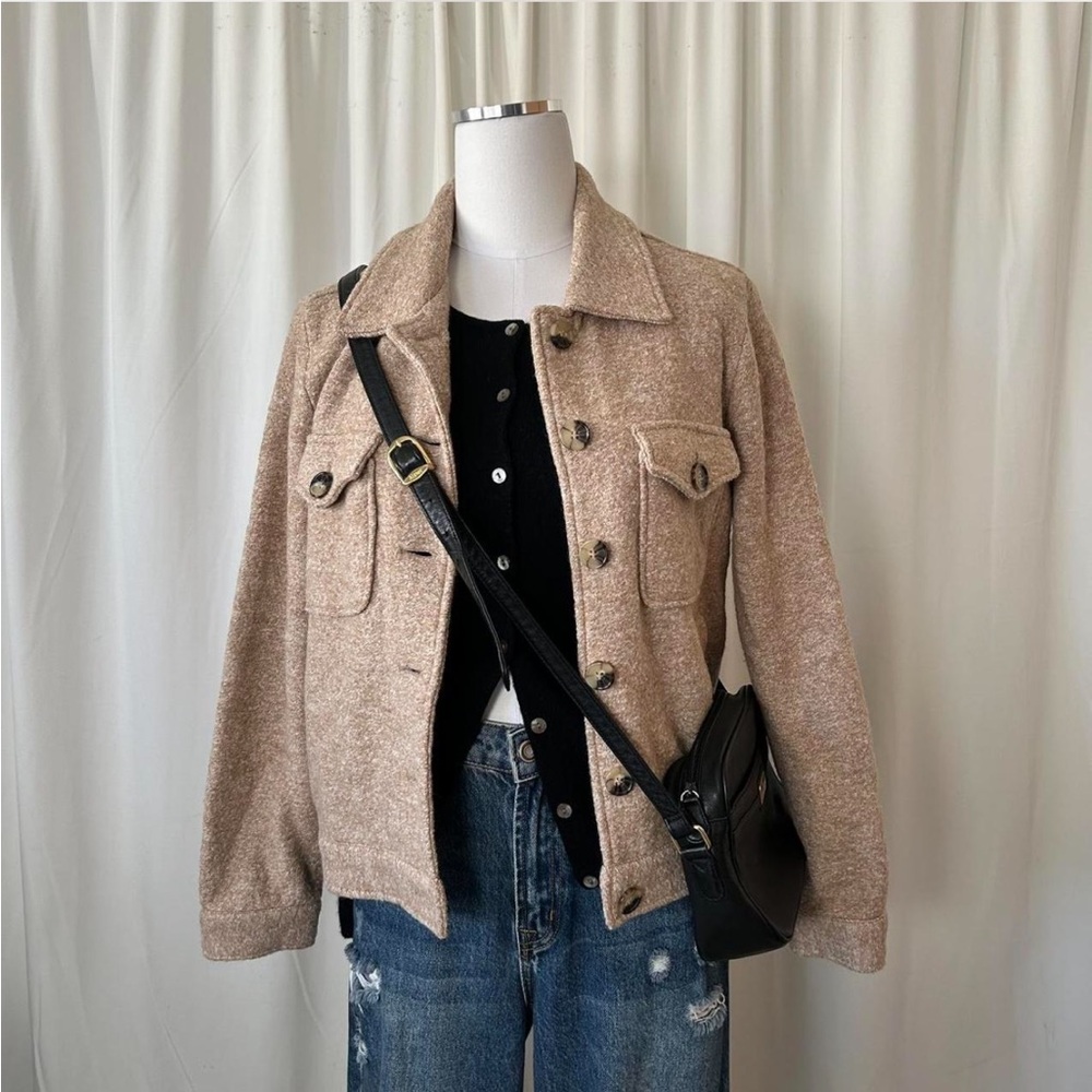Cynthia Rowley brown Shacket wool blend size small. - Picture 2 of 8